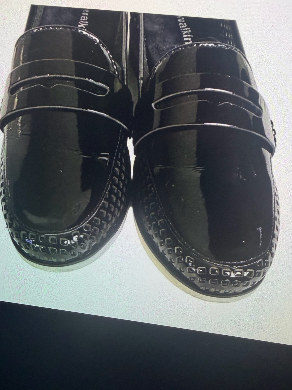 Walking Cradles Men’s Black Patent Leather Slip-On Loafers
